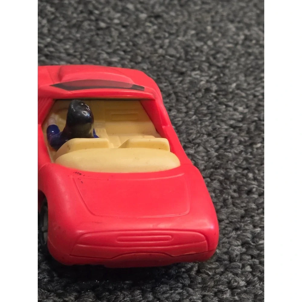 Vintage 1997 Burger King Kids Club DC Comics Red Convertible Toy Car RC23